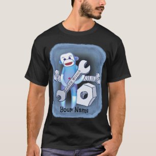 Camiseta de mecánico Sock Monkey Wrench