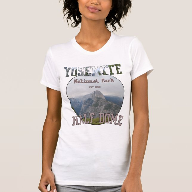 Camiseta de media doma del Parque Nacional Yosemit (Anverso)
