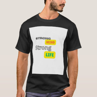 Camiseta de media manga con cita motivacional