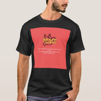 Camiseta de media manga con un diseño de paz