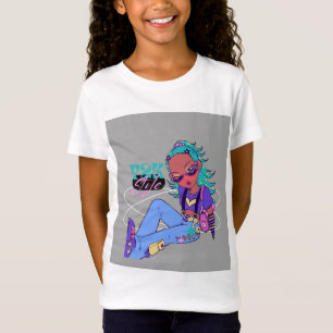 camiseta de media manga para niña