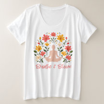Camiseta de Meditación Breathe & Bloom Plus Size