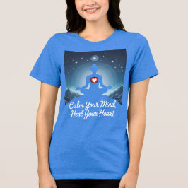 Camiseta de meditación minimalista con cita concil