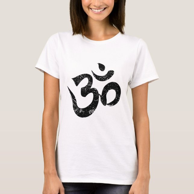 Camiseta de meditación naranja espiritual india yo (Anverso)