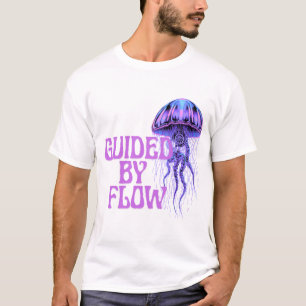 Camiseta de medusa púrpura guiada por el flujo