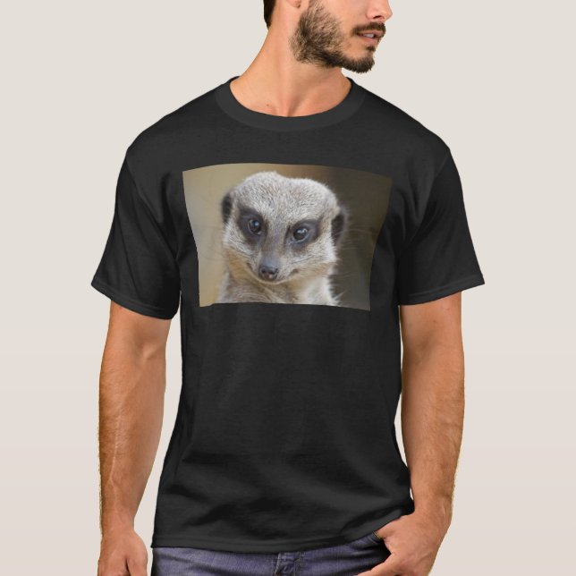Camiseta De Meerkat cierre para arriba (Anverso)