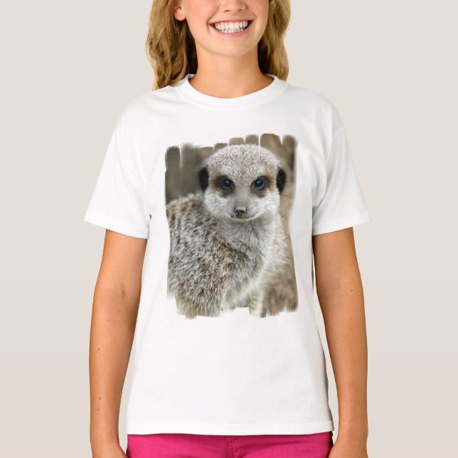 Camiseta de Meerkat Face Chica (Anverso)