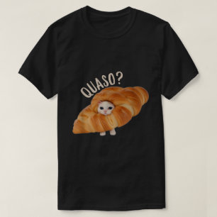 Camiseta de meme de gato croissant para amantes de