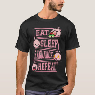 Camiseta de meme de jugador de Ragnarok Poring Eat