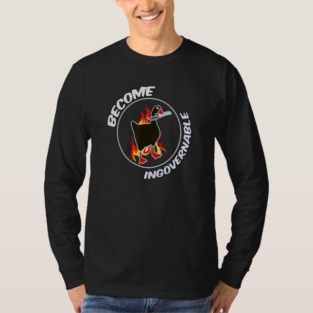 Camiseta de meme de moda para volverse ingobernabl (Anverso)