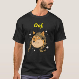 Camiseta de meme de perro divertido Oof