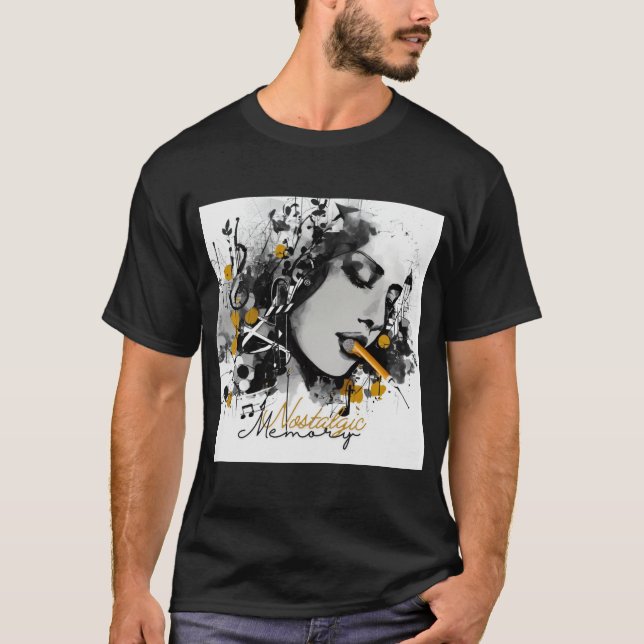 Camiseta de memoria nostálgica para amante de la m (Anverso)