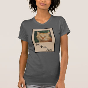 Camiseta de mensaje de gato
