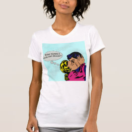 Camiseta de mensaje pop Art