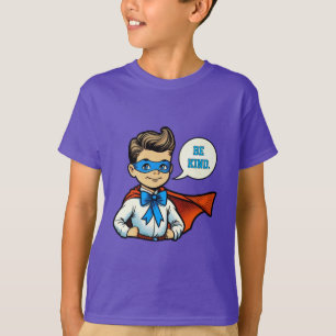 Camiseta de mensaje positivo para niños "Sé amable