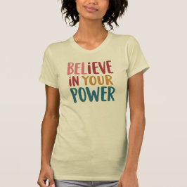Camiseta de mensaje positivo personalizado