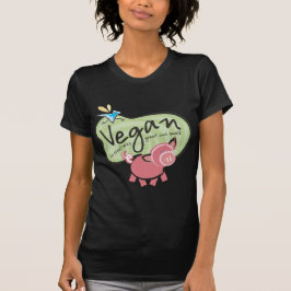 Camiseta de mensaje vegano