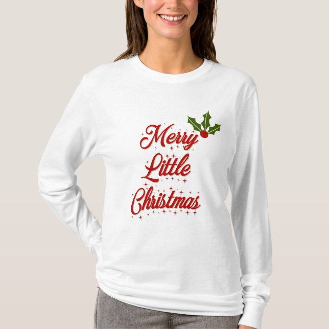 Camiseta de Merry Little Navidades (Anverso)