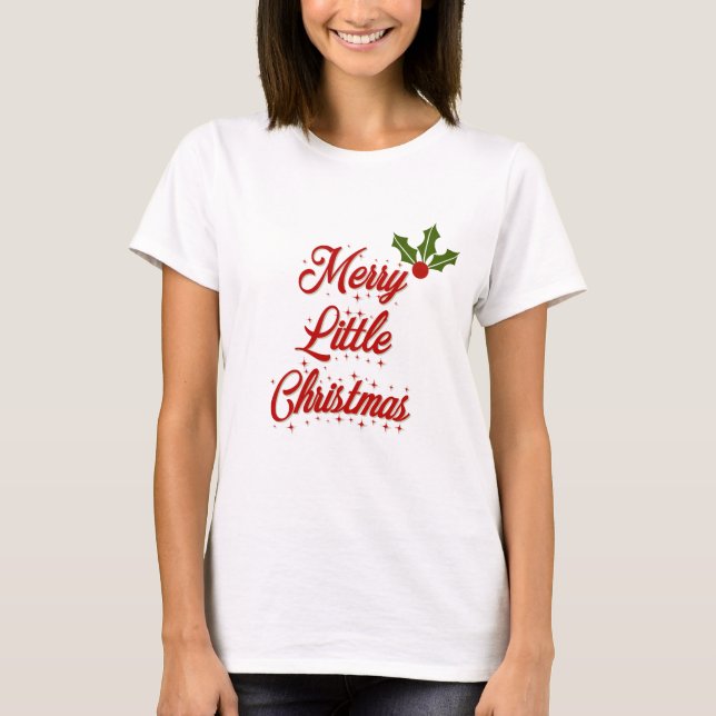 Camiseta de Merry Little Navidades (Anverso)
