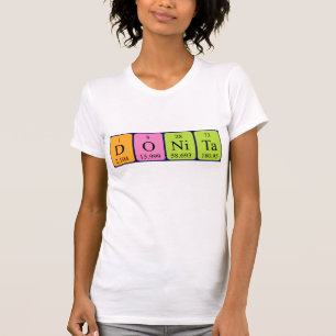 Camiseta de mesa periódica de Donita