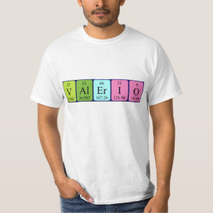 Camiseta de mesa periódica de Valerio