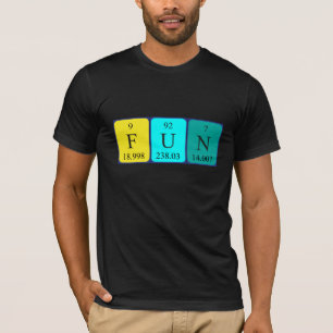 Camiseta de mesa periódica divertida
