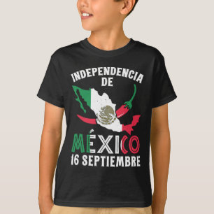 Camiseta De México 16 Septiembre Independencia Mexicana 1