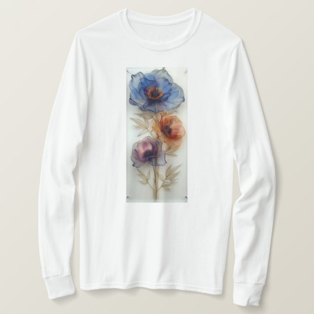 Camiseta de mezcla de algodón de las clásicas dama (Anverso del diseño)