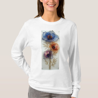 Camiseta de mezcla de algodón de las clásicas dama
