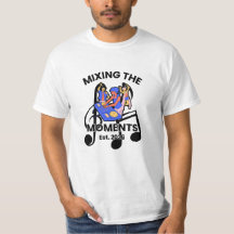 Camiseta de mezcla de música de DJ retro