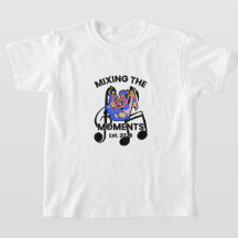 Camiseta de mezcla de música de DJ retro