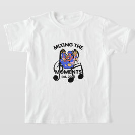 Camiseta de mezcla de música de DJ retro