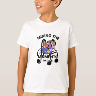 Camiseta de mezcla de música de DJ retro