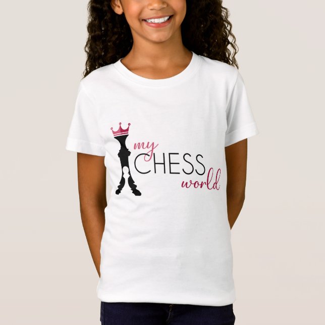 Camiseta de mi ajedrez en el mundo infantil (Anverso)