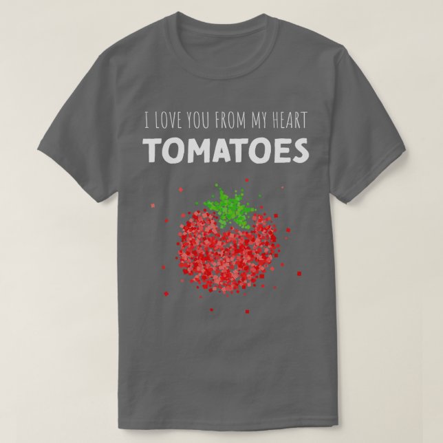 Camiseta De mi cabeza Tomates Tomate Costumbre Sustitución  (Diseño del anverso)