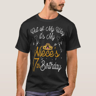 Camiseta De mi manera es el cumpleaños 17 de mi sobrina