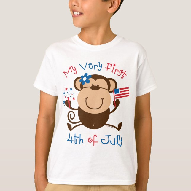 Camiseta de mi primer cuarto Chica Monkey Kids (Anverso)