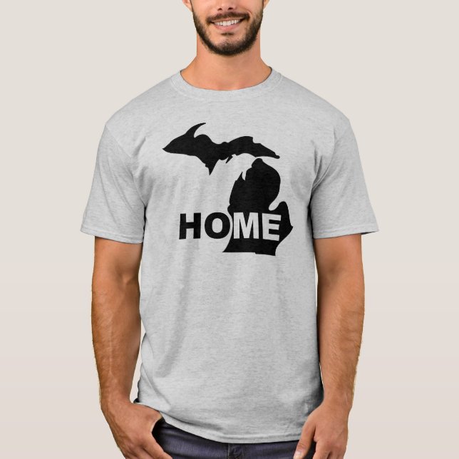 Camiseta de Michigan Hogar Lejos del Estado (Anverso)