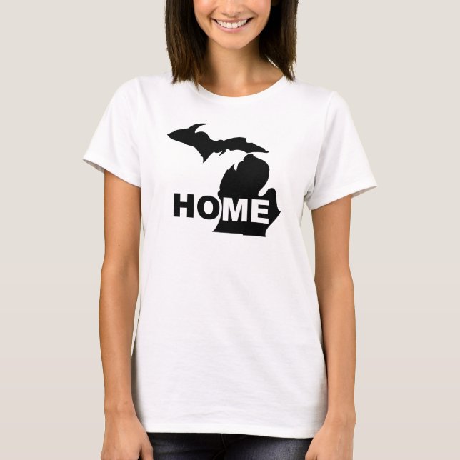 Camiseta de Michigan Hogar Lejos del Estado (Anverso)