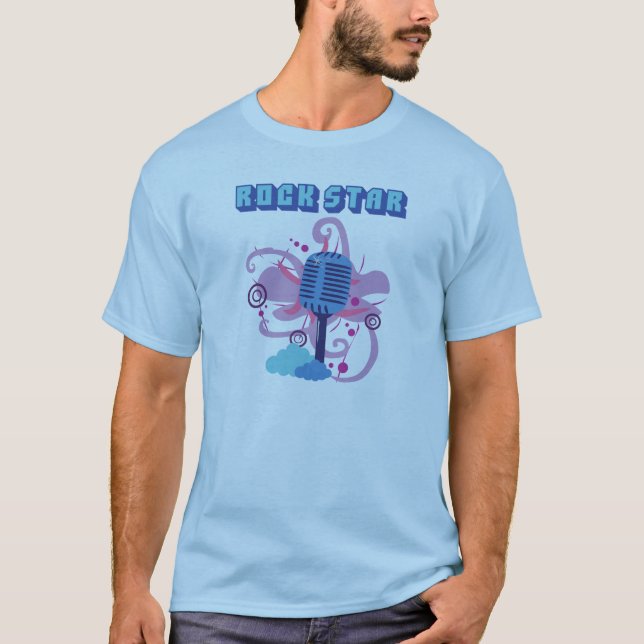 Camiseta de micrófono Rock Star (Anverso)