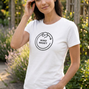Camiseta de mindfulness y bienestar minimalista li