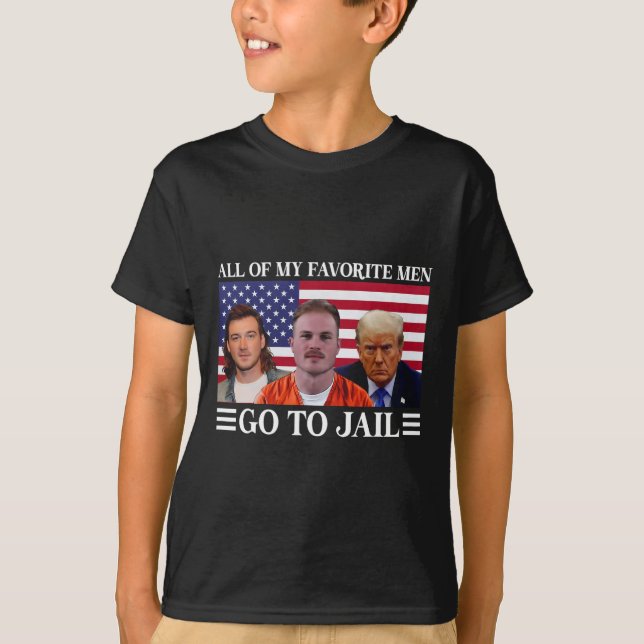 Camiseta De Mis Hombres Favoritos Van A La Cárcel Trump 1 (Anverso)