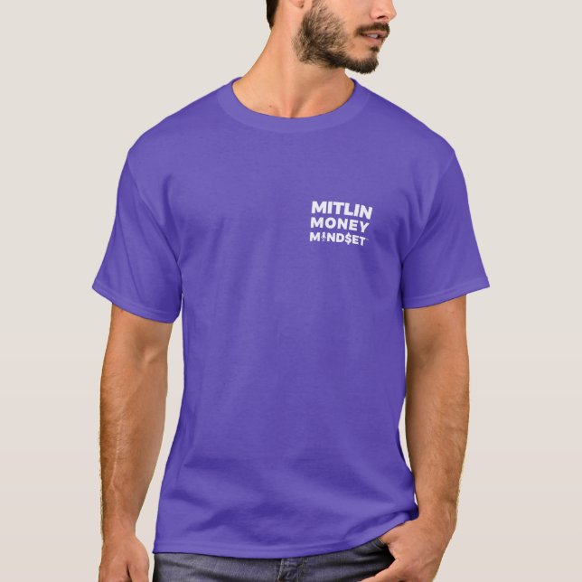 Camiseta de MITLIN MONEY MINDSET Logotipo blanco p (Anverso)