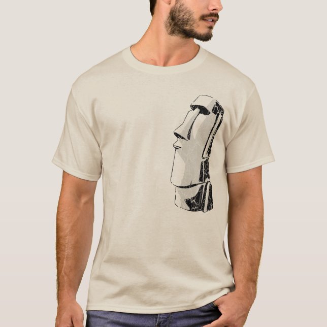 Camiseta de Moai Tiki (Anverso)