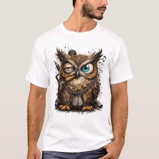 Camiseta de moda de búho genial 