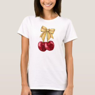 Camiseta de moda de moda de cerezo softball