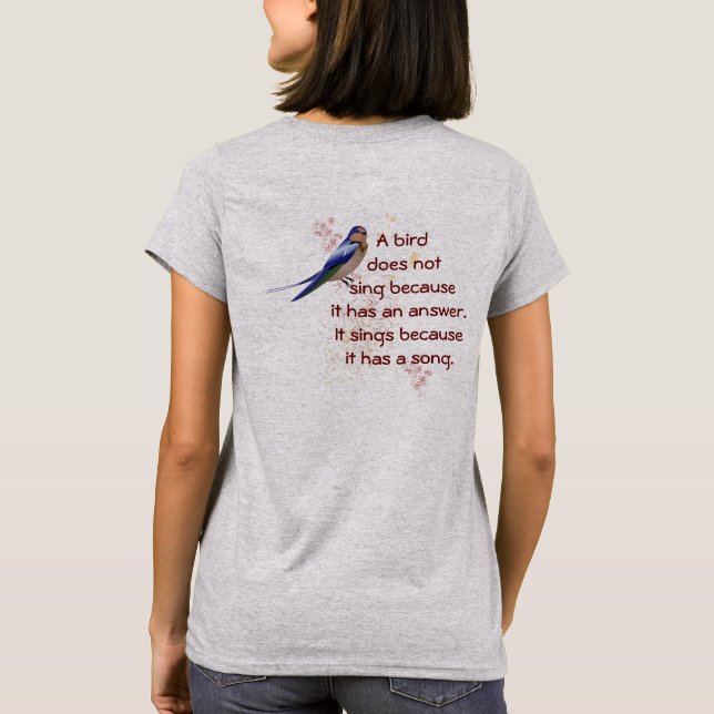 Camiseta de moda femenina (Reverso)