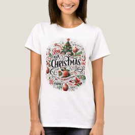 Camiseta de moda festiva y fabulosa/Navidad