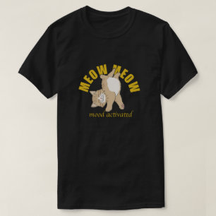 Camiseta de Moda “Meow Meow” Vibraciones de Gato