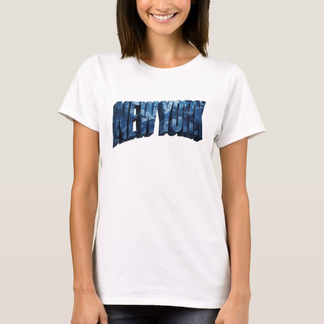 Camiseta de moda Navy NEW YORK (Anverso)